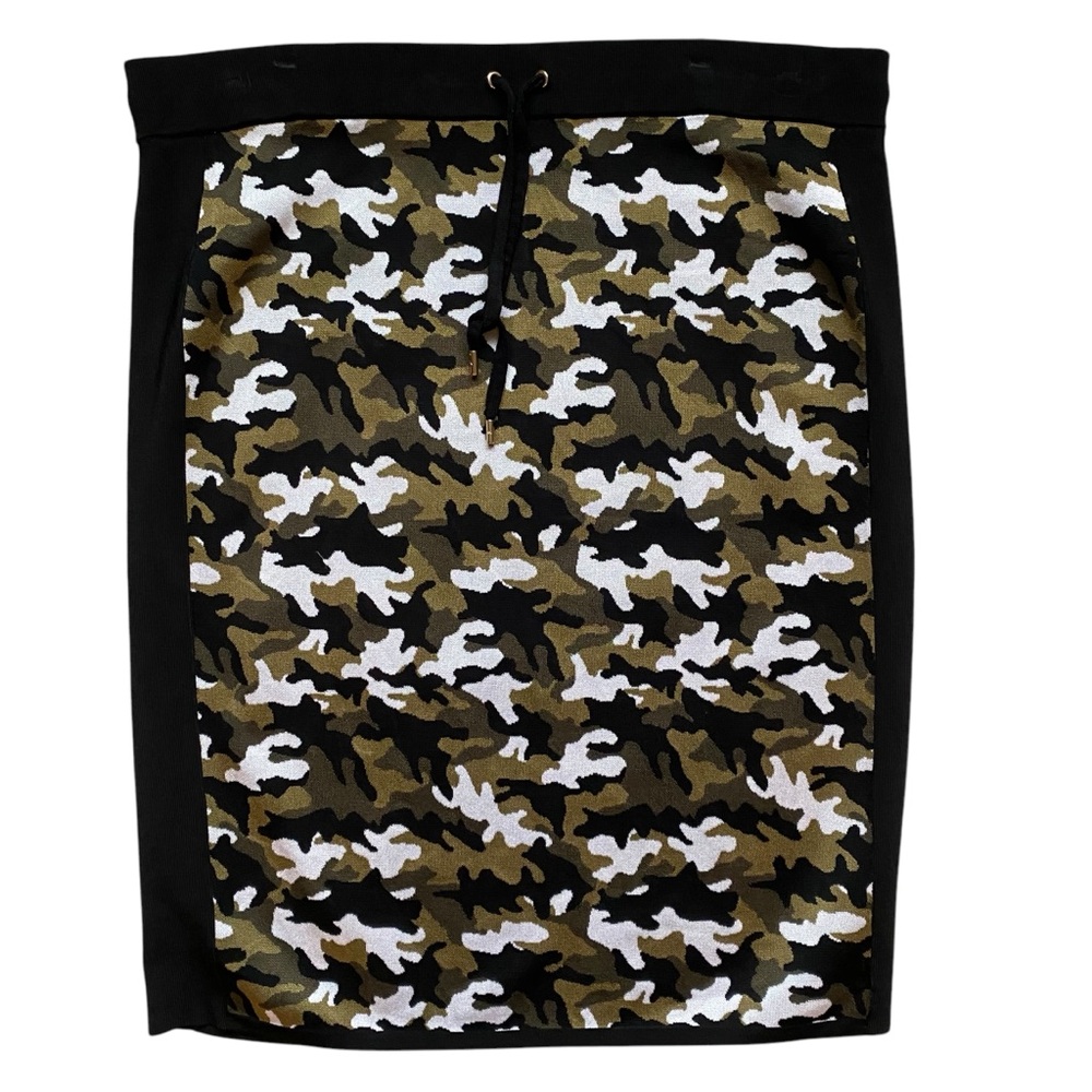 Michael Kors Camo Skirt Stretchy Thick Knit Women’s Size 2X